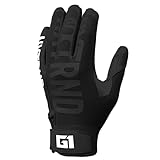 Nxtrnd G1 Youth Football Gloves, Kids Sticky Receiver Gloves (Black, Youth Large)