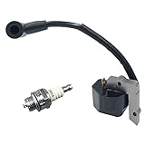 530039163 952030150 Ignition Coil for Poulan Gas Hedge Trimmer Blower BC2400P PE3500 PT7000 112 PP110 PP113 PP115 PP165 PT112 FL1500 FL1500LE GHT220 BV1650 530039163 Champion RCJ7Y
