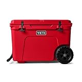 YETI Tundra Haul Portable Wheeled Cooler, Rescue Red