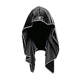 Mission Cooling Hoodie Towel- Hood Towel, Evaporative Cool Technology, Cools Instantly when Wet, UPF 50 Sun Protection, Contours Your Head to Stay in Place, Great for Sports, Fitness, Gym- Black