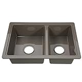 Lippert Replacement Double Kitchen or Galley Sink for RVs, Manufactured Homes, Travel Trailers, 5th Wheels and Motorhomes