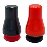 Magnetic Precision Scrubber Spot Cleaner: Scratch-Free Floating Magnet Scraper Brush for Cleaning Glass Bottle, Vase, Fish Tank, Decanter, Bong, Aquarium & Measuring Cup (2PCS, Orange & Black)