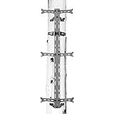 Hawk Helium 30' Lightweight Aluminum Treestand Climbing Stick with Fold Up Steps and Boot Grabbing Grooves - 1-Pack