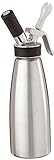 iSi North America Cream Profi Whip Professional Cream Whipper For All Cold Applications, Stainless/Black, 1 Quart