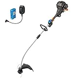 LawnMaster NPTGCP2517B No-Pull Gas String Trimmer with Electric Start 25cc 2 Cycle,17-Inch