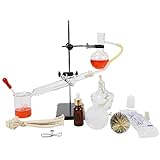 ADAMAS-BETA Distillation Apparatus Kit 100ML Home Micro Distillation 13pcs Distiller Purifier Glassware Set