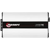 Taramps Smart 5 Class D Amplifier 5000 watts RMS Multi-Impedance 1 ~ 2 ohms Power Control System, Monoblock 1 Channel Car Audio, White Amp Great for Competition