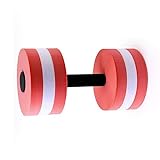Sinknap Water Dumbbells for Pool Exercise,1PCS Water Aerobic Exercise Foam Dumbbell Pool Resistance, Fitness Barbells Exercise Hand Bars Equipment for Weight Loss Red