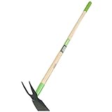 AMES 2825500 2-in-1 Dual-Prong Weeder Hoe with Hardwood Handle, 54-Inch