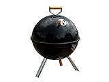 Freedom Stove Ball-B-Q 12-Inch Portable Charcoal Grill - Perfect for Tailgating, Camping & Outdoor Feasts, Sleek Black