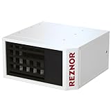 Reznor Model UDX-60 Unit Heater | Natural Gas 60,000 BTU | Heat Exchanger, Forced Air/Fan, Direct Spark Ignition, Low Noise | for Residential Garages, Workshops, and Warehouses