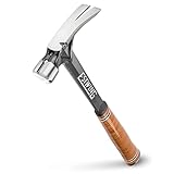 ESTWING Ultra Series Hammer - 19 oz Rip Claw Framer with Smooth Face & Genuine Leather Grip - E19S