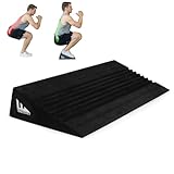 SquatWedgiez Wide 20 Degree Slant Board for Strengthening VMO, Stretching & Rehabilitation, Squat Perfect for Knees Over Toes Training - Ideal for Physical Therapy, Yoga & Fitness. Free 30 Day Program