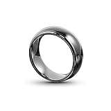 HECERE T5577 chip RFID Black Ceramics Smart Finger rewrite Ring ID Wear for Men or Women (T5577 125KHZ-10#)
