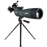 SVBONY SV28 Spotting Scope with Tripod 25-75x70mm Waterproof Angled Bak4 Prism for Target Shooting Bird Watching Hunting