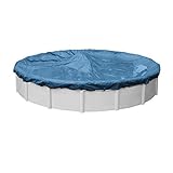 Robelle 3528-4 Super Winter Pool Cover for Round Above Ground Swimming Pools, 28-ft. Round Pool