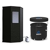 Foldable Steam Sauna with Ice Bath Tub Portable Sauna for Home and Cold Plunge Tub for Athletes Personal Home Spa Large Space Sauna Tent Portable Freestanding Bathtub and Cold Water Therapy