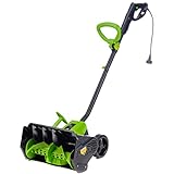 Earthwise SN70016 Electric Corded 12Amp Snow Shovel, 16' Width, 430lbs/Minute