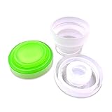 2 Pack Silicone Collapsible Travel Water Cup,Portable Camping Cup with Lids Food Grade Mugs Set for Outdoor Drinking. Collapsible Travel Water Cup,