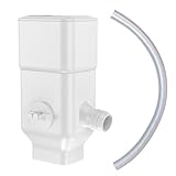 Prestantious Downspout Diverter, Rainwater Diverter Fits for 3”x 4”Oversize Downspout, Rainwater Collection System with Adjustable Collection Volume, Diverts Water into Rain Barrel, 4ft. 1-1/4”Hose