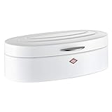 Wesco Breadbox Elly Steel Bread Box, White, 26 x 41.5 x 14 cm