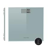 Salter Razor Bathroom Scales – Digital Display Electronic Scale for Weighing with Precision, Large Glass Ultra Slim Platform, Easy to Read, Measure Weight in kg, st or lb, Quick Tap Start.