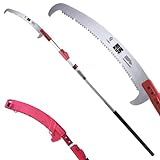 EZ Kut Pole Saw Kamikaze 20’ Extendable - Pole Saws for Tree Trimming. Branch Cutter with Double Hook for Branch Removal - Best Tree Pruner. Tree trimmer pole saw. Since 1988