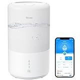 Govee Smart Humidifiers for Bedroom, Top Fill Cool Mist Humidifiers for Baby Nursery with Essential Oils 3L, Work with Alexa & Google Home, BPA free, Plant Humidifier