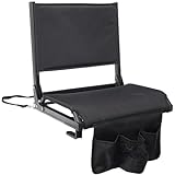 Stadium Seats for Bleachers with Back Support, Bleacher Seats with Backs and Cushion Wide, Portable Folding Padded Comfort Stadium Chair with Shoulder Strap,Perfect for Sports Events (1 Year Warrant)
