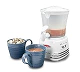 Nostalgia NRHCM32WHT6A Retro 32-Ounce Hot Chocolate, Milk Frother, Cappuccino,Latte Maker and Dispenser