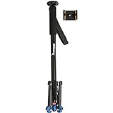 Ultimaxx 62″ Lightweight Aluminum Alloy Monopod with Base Stand, Cell Phone Holder and Carrying Bag for Cameras by Canon, Nikon & Sony; Mirrorless & DSLR - Extendable Camera Stabilizer Stick and Mount