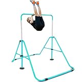 Gymnastics Bars for Home Ages 8-12, Junior Training Bar Gymnastic, Folding Horizontal Bars with Adjustable Height, Kids Practice Bar Gymnastic