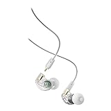 MEE audio M6 PRO In Ear Monitor Headphones for Musicians, 2nd Gen Model With Upgraded Sound, Memory Wire Earhooks & Replaceable Cables, Noise Isolating Professional Earbuds, 2 Cords Included (Clear)