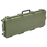 SKB iSeries 41214 Green Military Grade Designed Hard Case for Single Bow and Arrow with Grip Handles, Wheels, and Trigger Release Latches