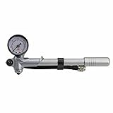 Aeromach CI-1028 Handheld Mini Pocket Pump for Air Shocks with 0-60 psi Gauge & 5' Hose - Works with Harley FL Touring & Indian Models with Air Shocks