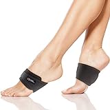 Copper Compression Adjustable Padded Arch Support - Orthopedic Brace - 2 Plantar Fasciitis Braces/Sleeves. Heel Spurs, Feet Pain Relief, Flat & Fallen Arches, Flat Feet (1 Pair - One Size Fits All)