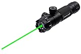 Survival Land LS-300 Shockproof 532nm Tactical Green Laser Sight, Rifle Gun Scope – Includes 20mm Picatinny Rail, 1” Barrel Mounts and Remote Pressure Switch