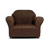 Keet Microsuede Children's Chair, Roundy, Brown