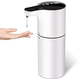 YIKHOM Automatic Liquid Soap Dispenser, 15.37 oz Touchless Hand Soap Dispenser, 8 Adjustable Volume for Thick & Thin Liquid, USB C Rechargeable Battery, Dish Soap Dispenser for Kitchen Bathroom