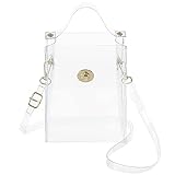 MINICAT Clear Small Crossbody Bags Stadium Approved Cell Phone Purse Wallet For Women(Clear-Vertical 2)