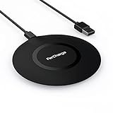 Slim Wireless Charger, 15W Fast Qi Wireless Charging Pad Compatible with iPhone 14/13/12/12 Pro Max/12 Mini/11/XR/X/8 Plus, Samsung Galaxy S21/S20 Ultra/S10/S9/Note 10, Pixel 5/4 XL (No Adapter)