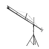 Proaim 12ft Camera Crane Jib with Stand for Gimbals, Pan-Tilt & Fluid Head. Universal Camera Platform, Assured Stability & Smooth Pan-tilt Moves. Sturdy & Secure Stand, 8kg / 17.6lb Payload (P-12-JS)