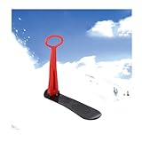 Cold-Resistant Snowboard Snow Sleigh Kick-Scooter, Fold-up Snowboard Kick-Scooter Sled, Winter Fun Ski Skooter for Use on Snow, Assorted Colors