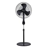 Utilitech 18-in 3-Speed Indoor Stand Fan With Timer and Remote Control