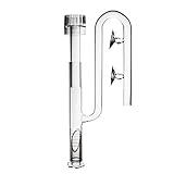 FZONE Aquatic Glass Lily Pipe Inflow with Surface Skimmer for Aquarium Filter 5/8''(16/22mm) Tubing