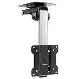 Mount-It! Under Cabinet TV Mount | Folding Ceiling Television Mount Bracket with 90 Degree Retractable Arm | Swivel and Fold Down Compatible with VESA 100x100 mm