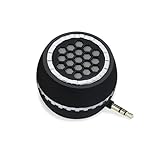 Leadsound Portable Speaker, Crystal 3W 27mm 8Ω Mini Wireless Speaker with 3.5mm Aux Audio Jack Plug in Clear Bass Micro USB Port Audio Dock for Smart Phone, for Pad, Computer (Black)