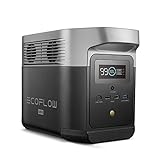 EF ECOFLOW Portable Power Station DELTA mini, 882Wh Solar Generator (Solar Panel Not Included) with 5 x 1400W AC Outlets, Fast Charging, Lithium Battery for Outdoor Power, Ideal for Emergency Home Use Camping Travel RV/Van