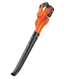 BLACK+DECKER 40V MAX Cordless Leaf Blower, Lawn Sweeper, 125 mph Air Speed, Lightweight Design, Battery and Charger Included (LSW40C)