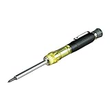 Klein Tools 32614 Multi-bit Precision Screwdriver Set, 4-in-1 Electronics Pocket Screwdriver, Professional Phillips and Slotted Bits, EDC